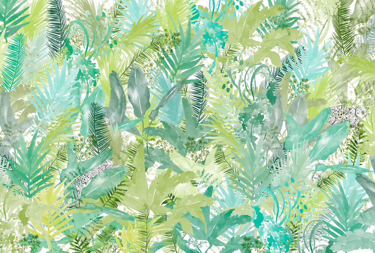 4800072 Find Jaguars (418.5 × 270 cm) Lara Costafreda Mural by Coordonné