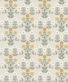 4811 Sippor Yellow and Grey Wallpaper by Boråstapeter