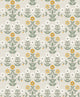 Sippor Yellow and Grey New Heritage Wallpaper by Boråstapeter