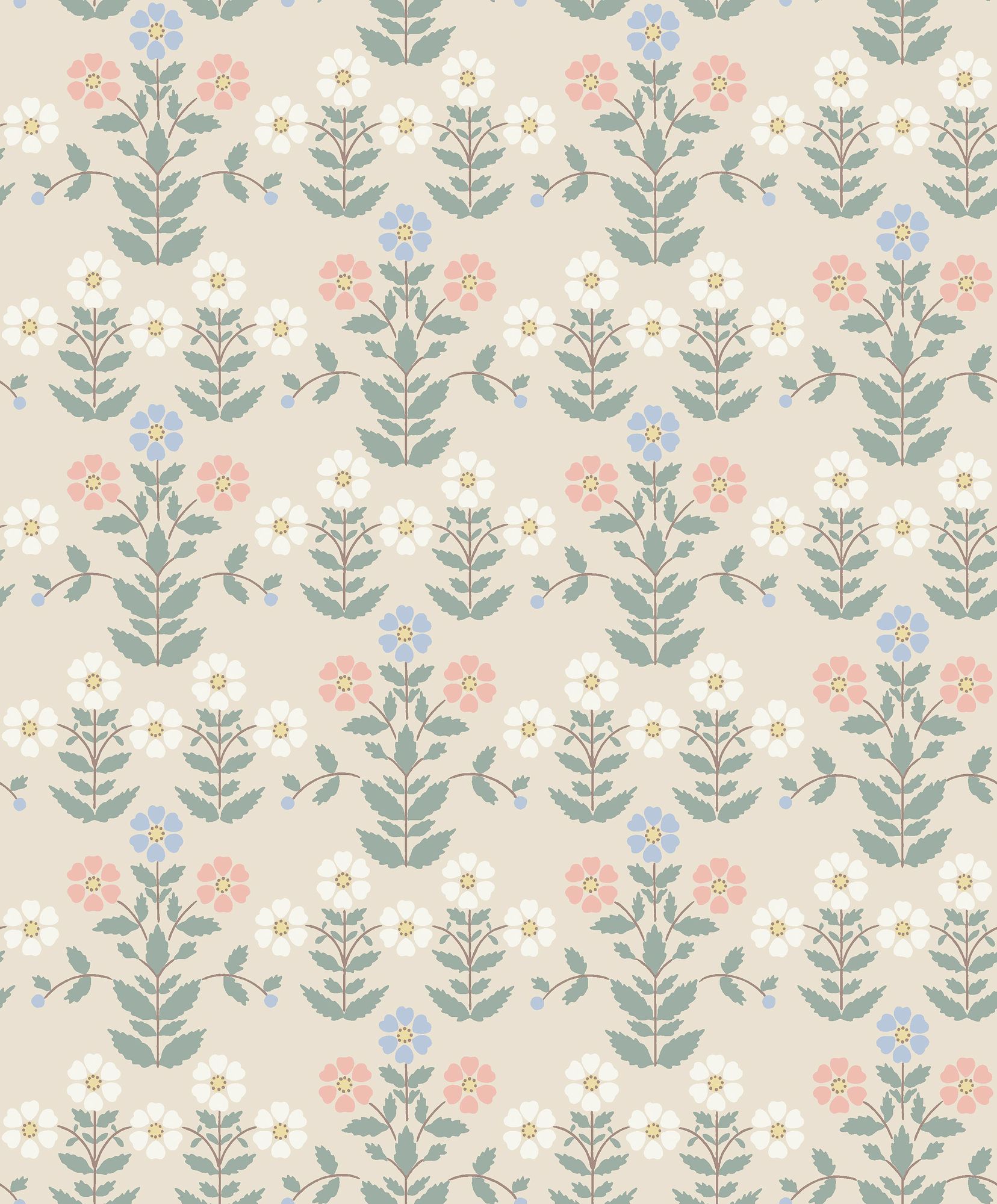 4812 Sippor Multi Wallpaper by Boråstapeter