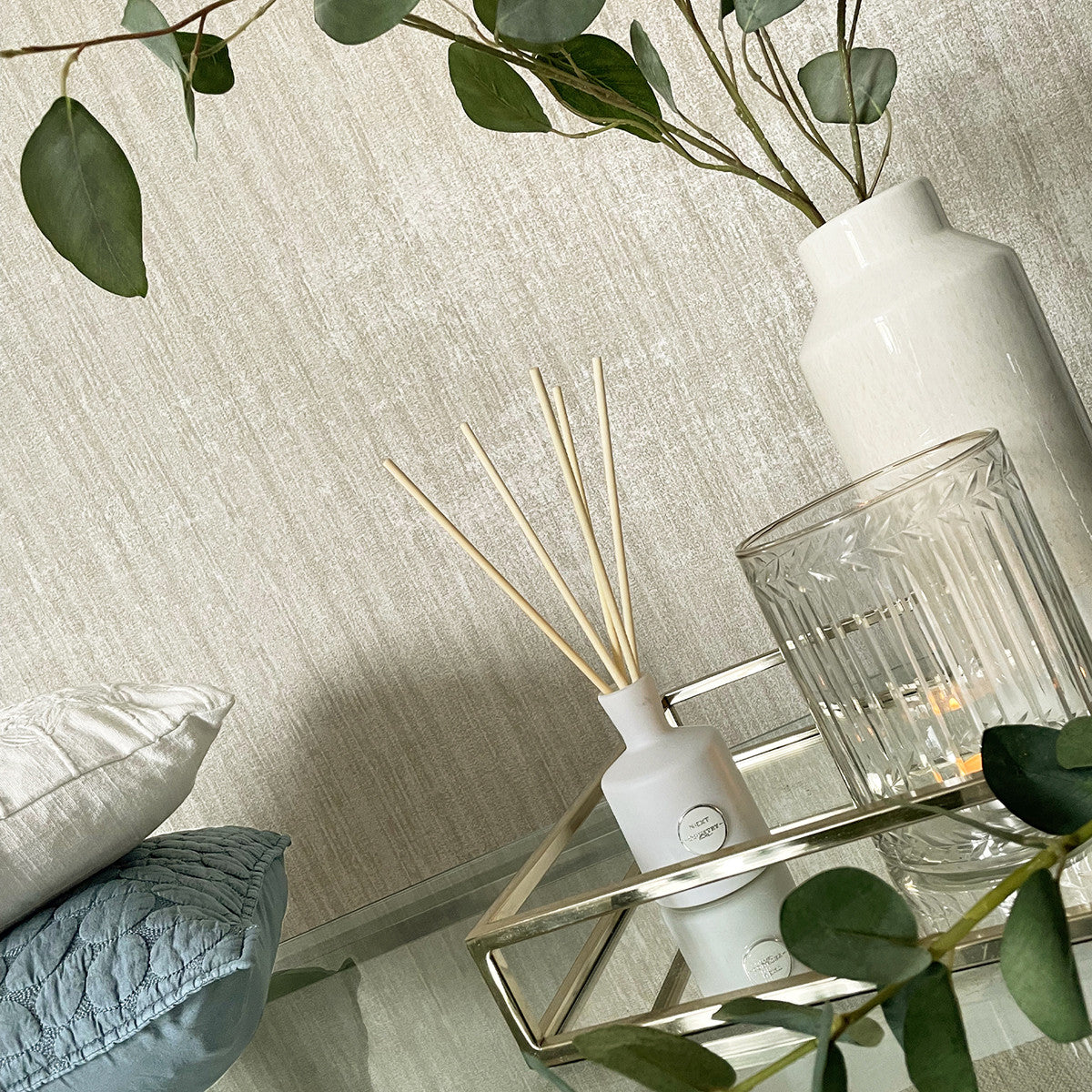 4814 Giovanna Texture Cream Wallpaper by Belgravia