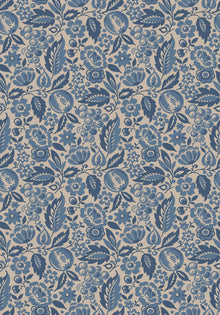 4817 Elise Blue and Beige Wallpaper by Boråstapeter