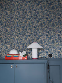 4817 Elise Blue and Beige Wallpaper by Boråstapeter