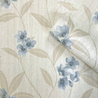 4817 Giovanna Floral Cream Blue Wallpaper by Belgravia