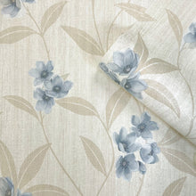 4817 Giovanna Floral Cream Blue Wallpaper by Belgravia