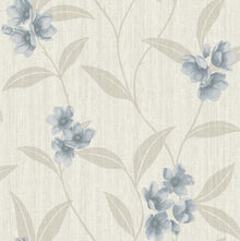 4817 Giovanna Floral Cream Blue Wallpaper by Belgravia