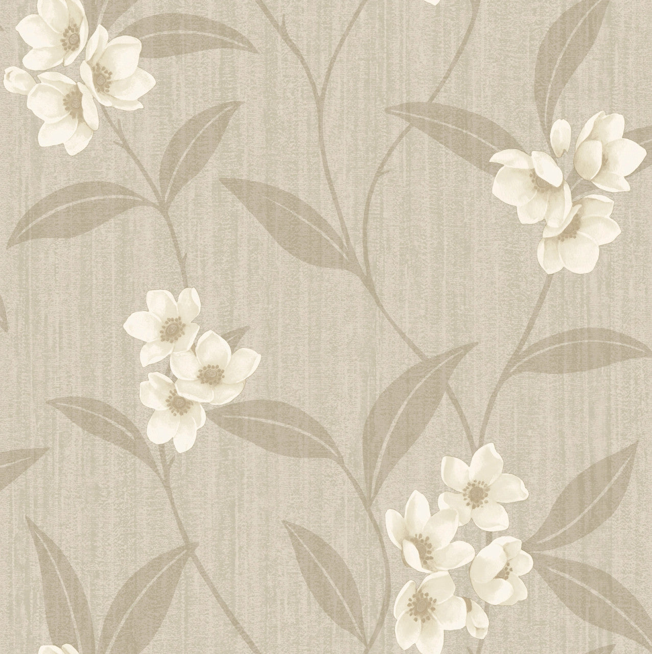 4818 Giovanna Floral Cream Beige Wallpaper by Belgravia