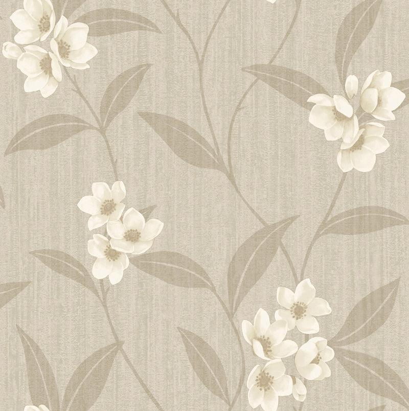 4818 Giovanna Floral Cream Beige Wallpaper by Belgravia