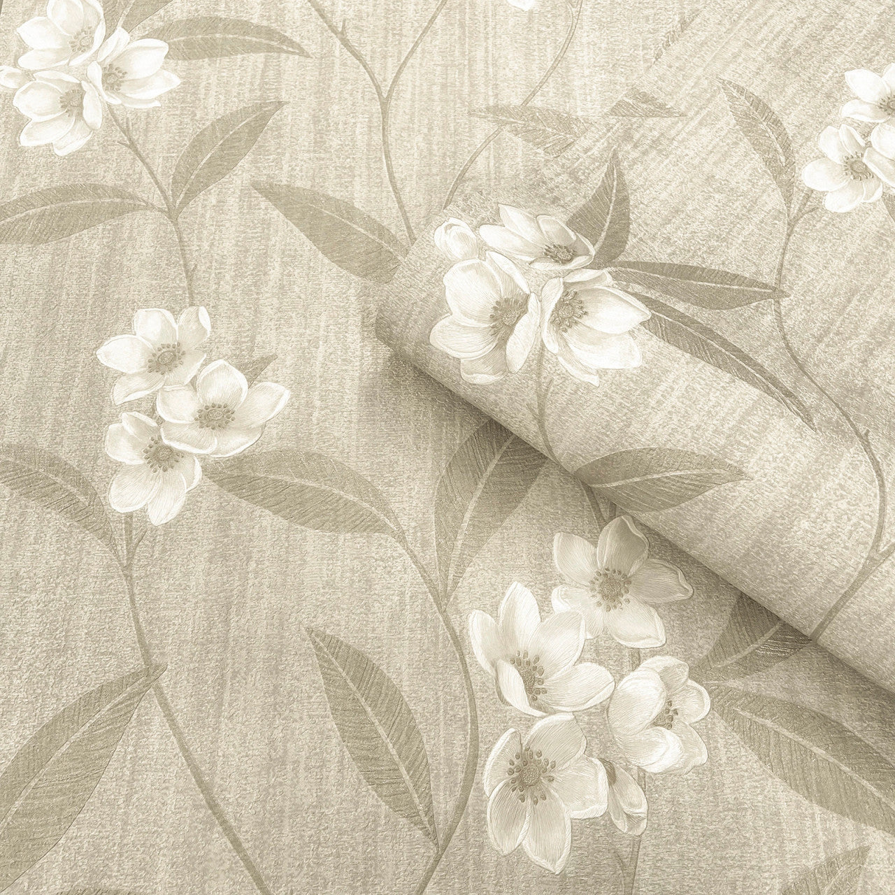 4818 Giovanna Floral Cream Beige Wallpaper by Belgravia