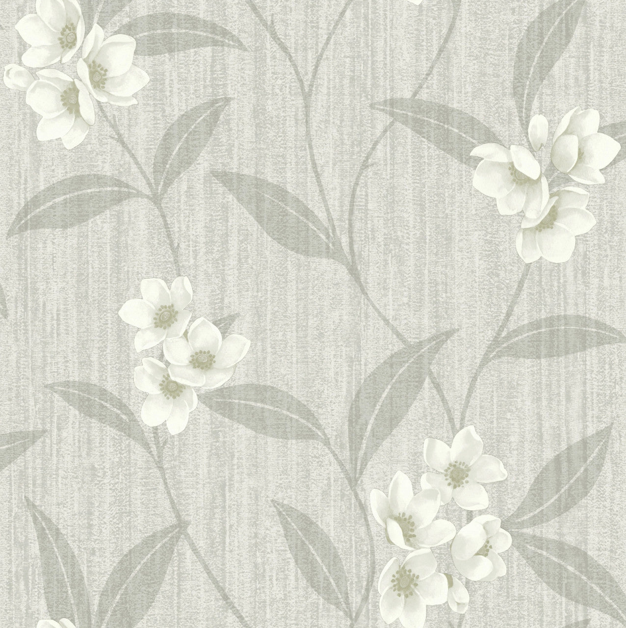 4819 Giovanna Floral Cream Grey Wallpaper by Belgravia
