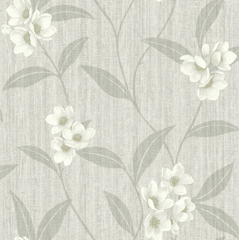 4819 Giovanna Floral Cream Grey Wallpaper by Belgravia