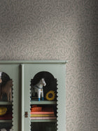 4829 Vintergröna Green and Beige Wallpaper by Boråstapeter