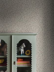 4829 Vintergröna Green and Beige Wallpaper by Boråstapeter