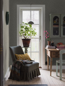 4829 Vintergröna Green and Beige Wallpaper by Boråstapeter