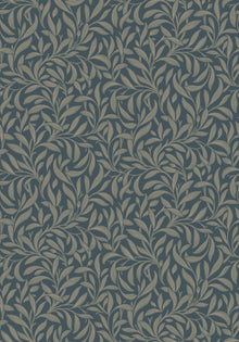 4830 Vintergröna Blue and Green Wallpaper by Boråstapeter