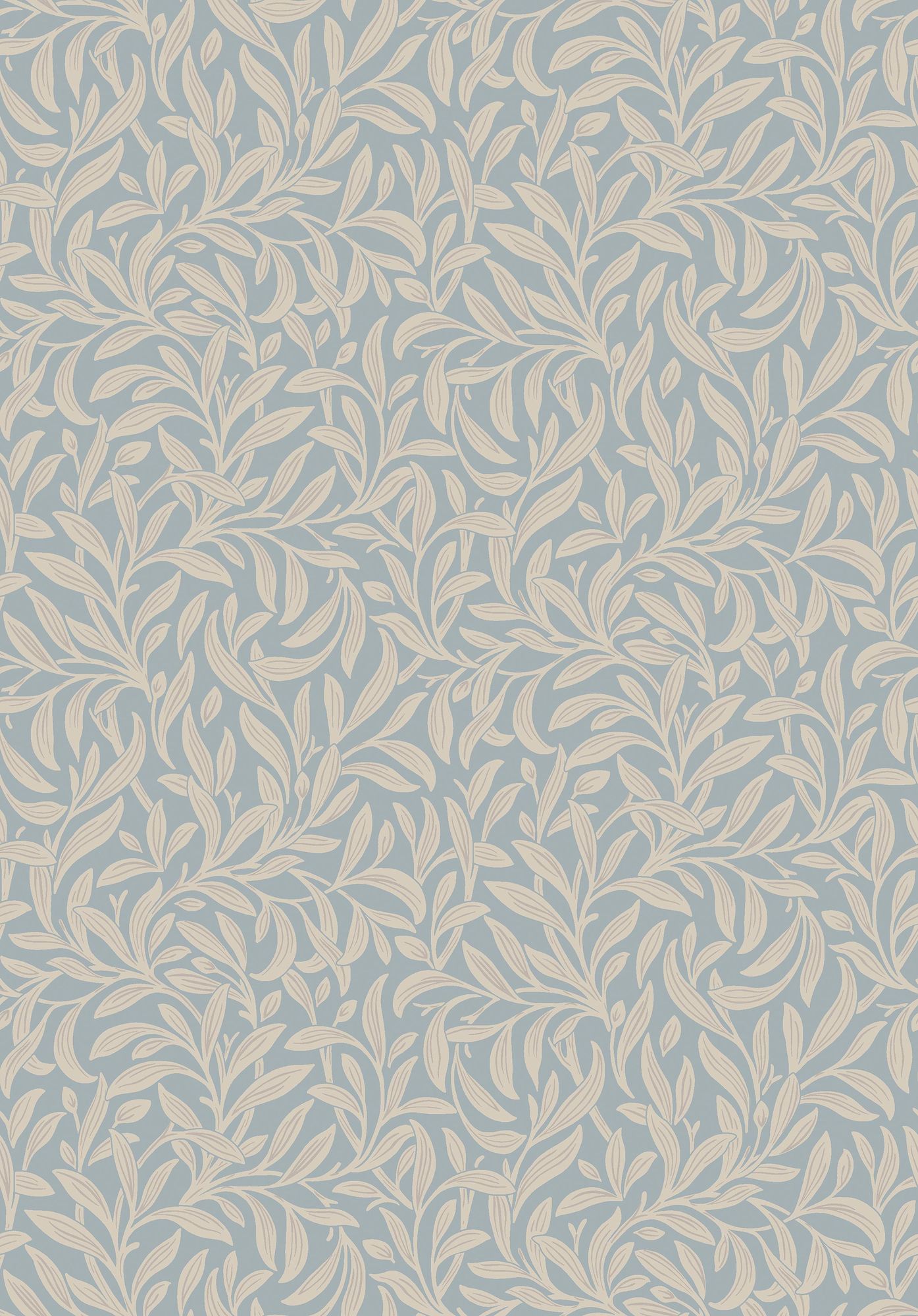 4831 Vintergröna Blue and Beige Wallpaper by Boråstapeter