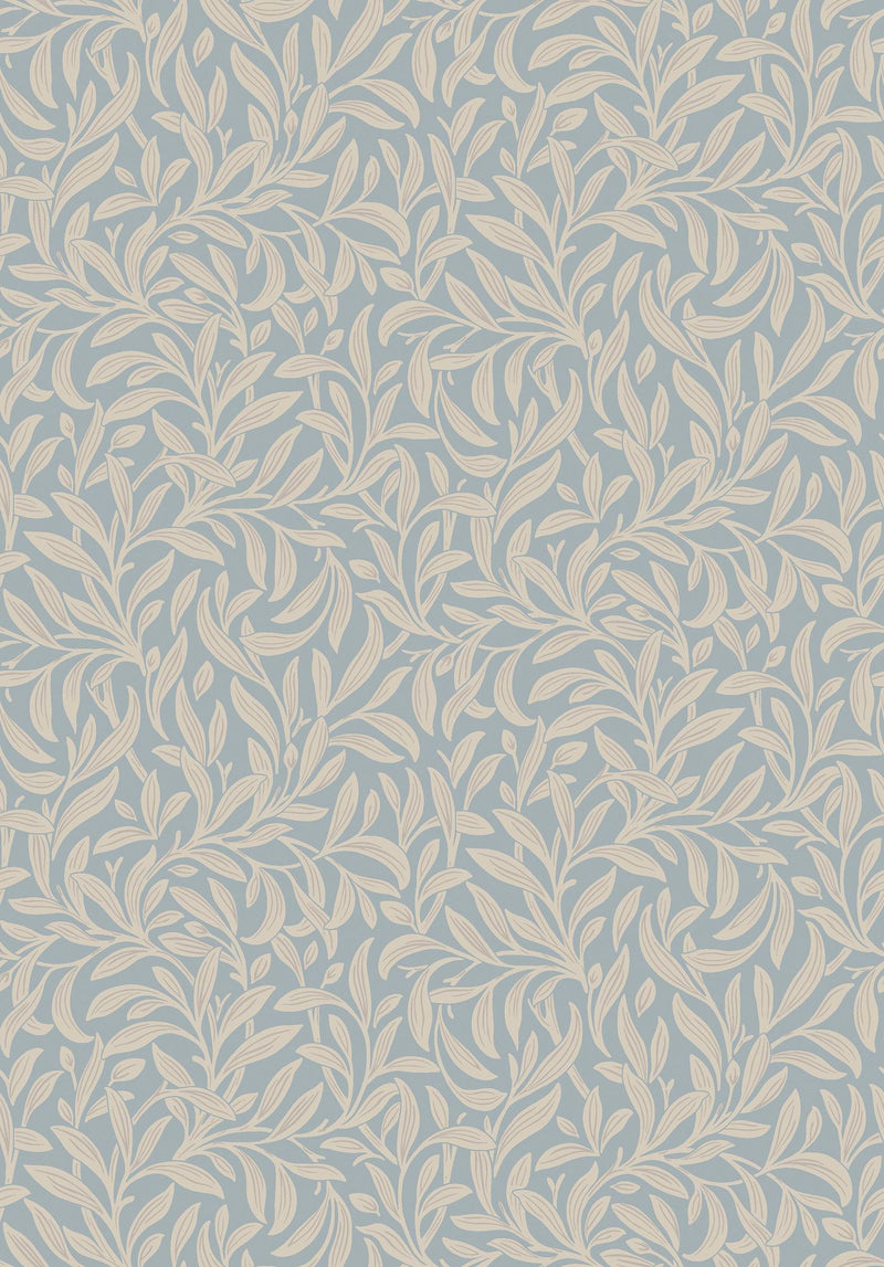 4831 Vintergröna Blue and Beige Wallpaper by Boråstapeter
