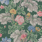 4834 Carnation Garden Green and Multi Wallpaper by Boråstapeter