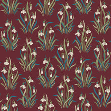 4837 Snödroppe Red Wallpaper by Boråstapeter
