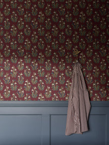 4837 Snödroppe Red Wallpaper by Boråstapeter