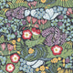 Rabatt Multi and Black New Heritage Wallpaper by Boråstapeter