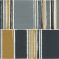 Florentine III Emporium Geo Navy and Yellow Wallpaper by Rasch