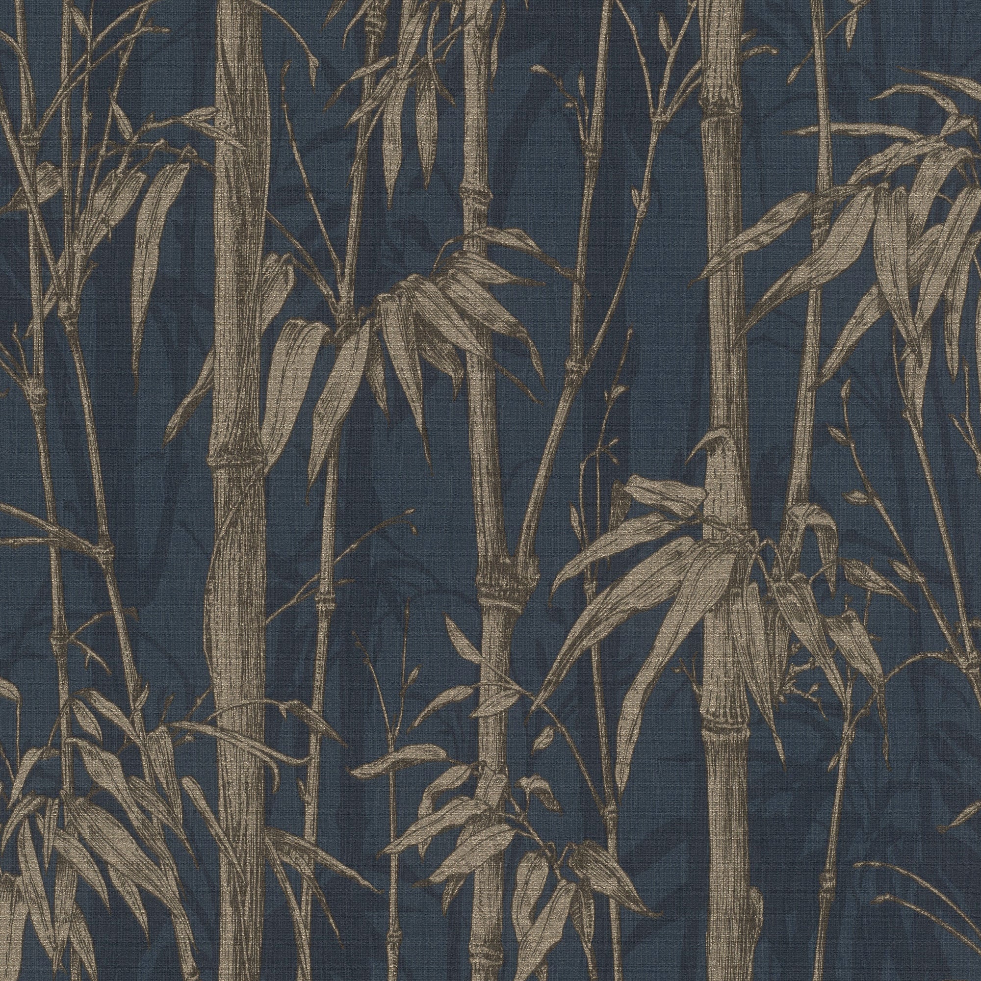 484892 Florentine II Blue Bamboo Wallpaper by Rasch