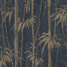 484892 Florentine II Blue Bamboo Wallpaper by Rasch