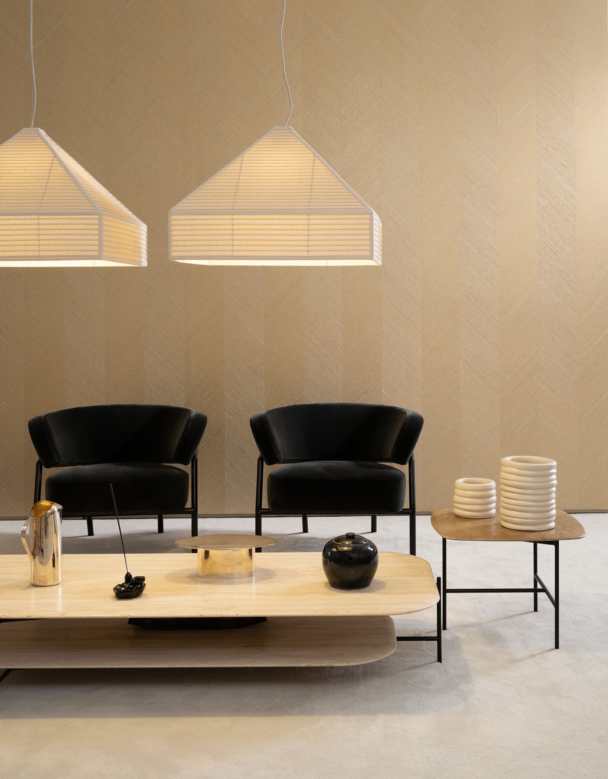 48602 Kinisi Copper Zephyr Wallpaper by Arte