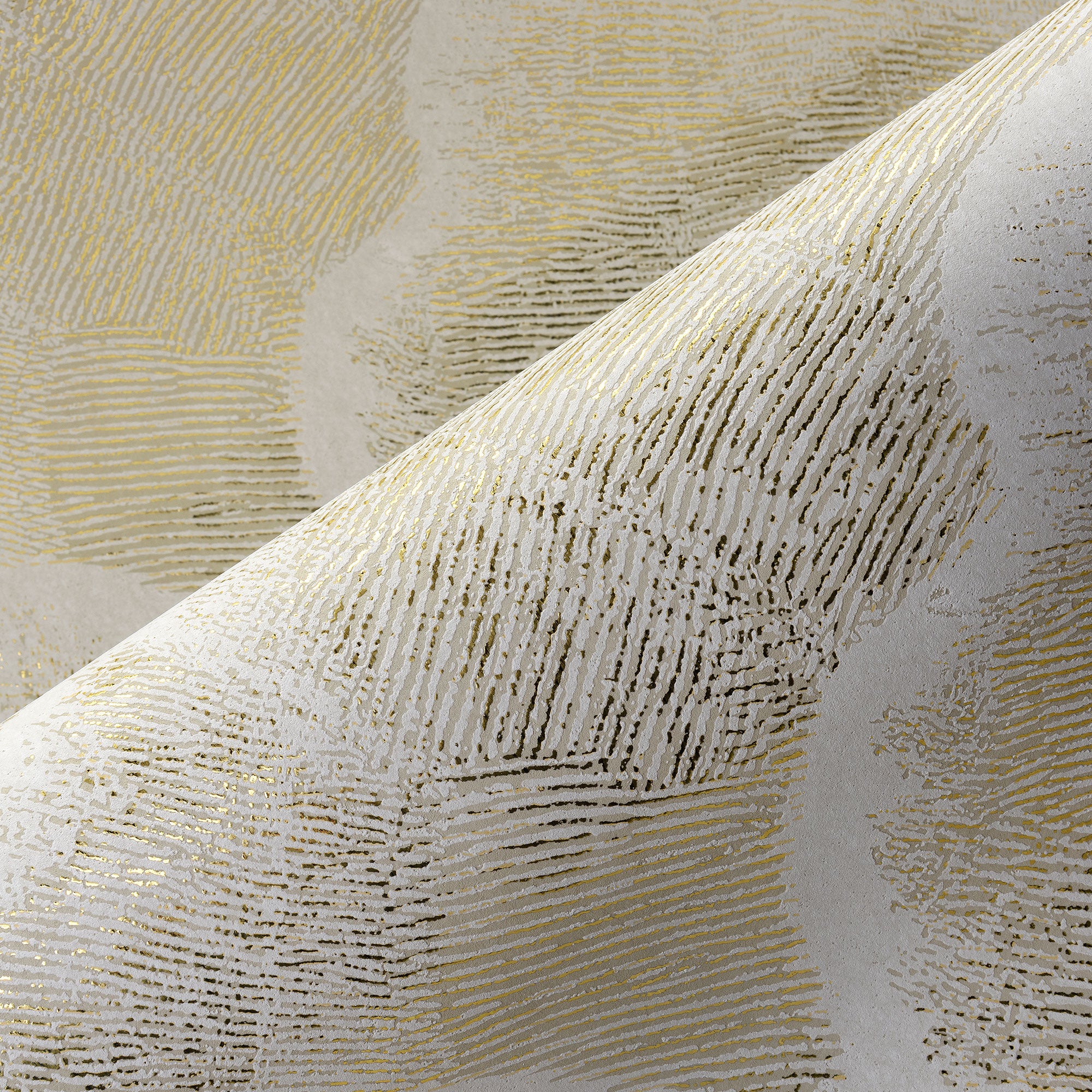 48630 Nefeli White Gold Zephyr Wallpaper by Arte