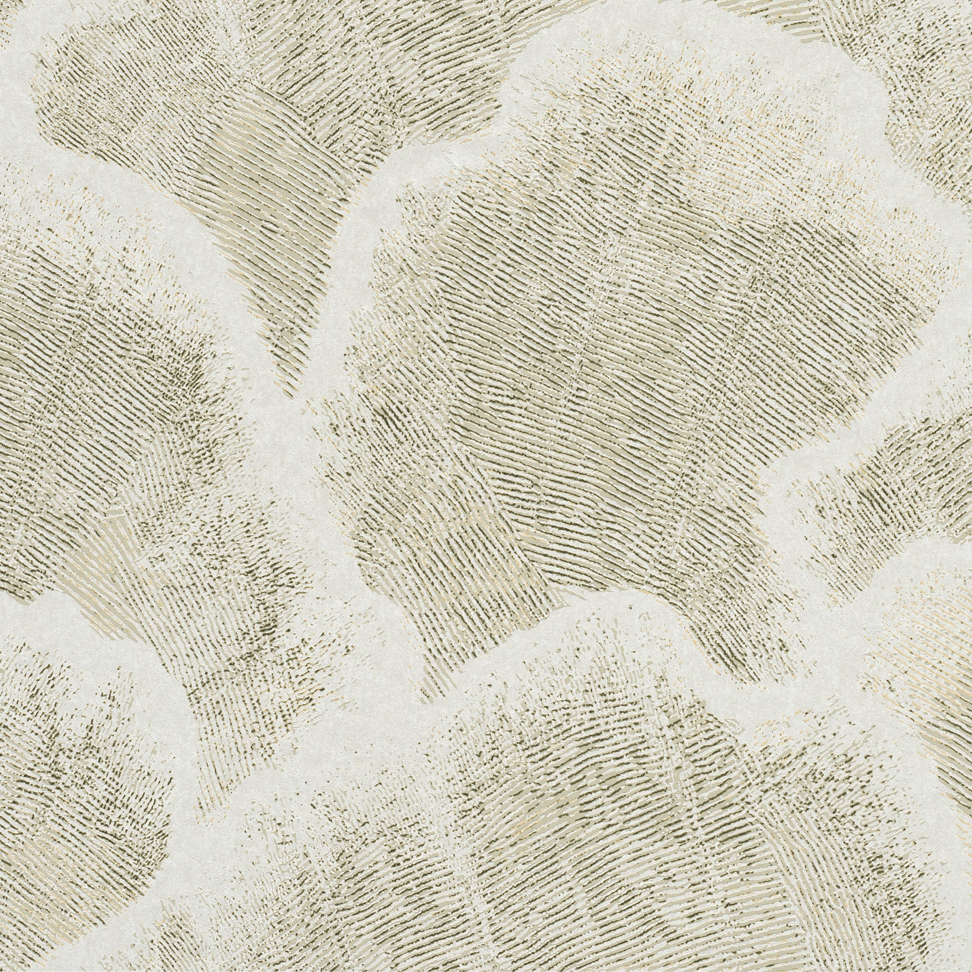 48630 Nefeli White Gold Zephyr Wallpaper by Arte