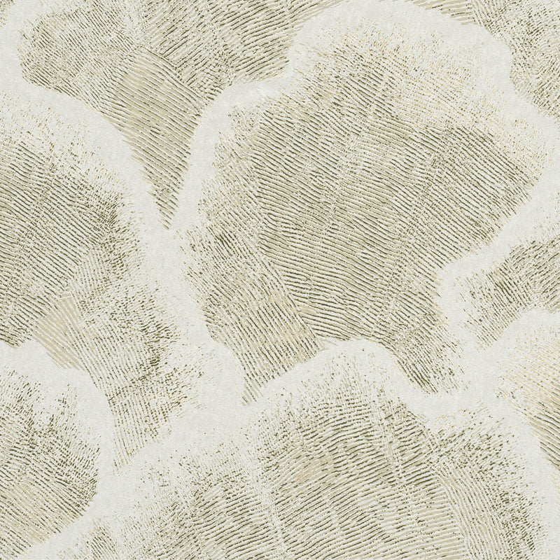 48630 Nefeli White Gold Zephyr Wallpaper by Arte