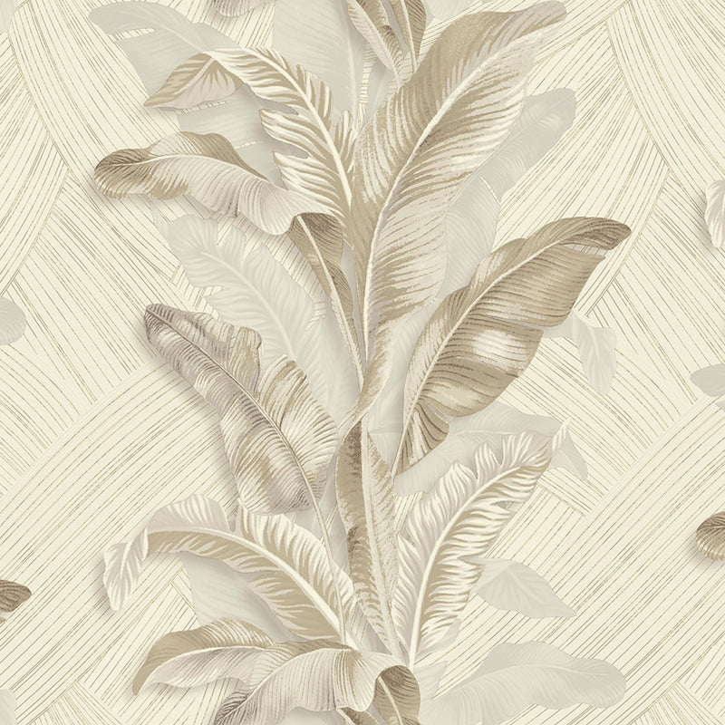 49300 Palma Stratum Cream Wallpaper By Galerie
