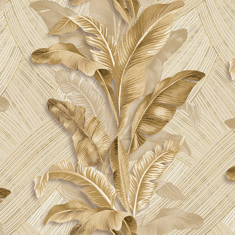 Palma Stratum Beige Wallpaper By Galerie