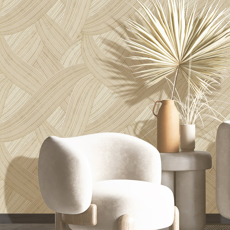 49332 Unito Stratum Cream Wallpaper By Galerie