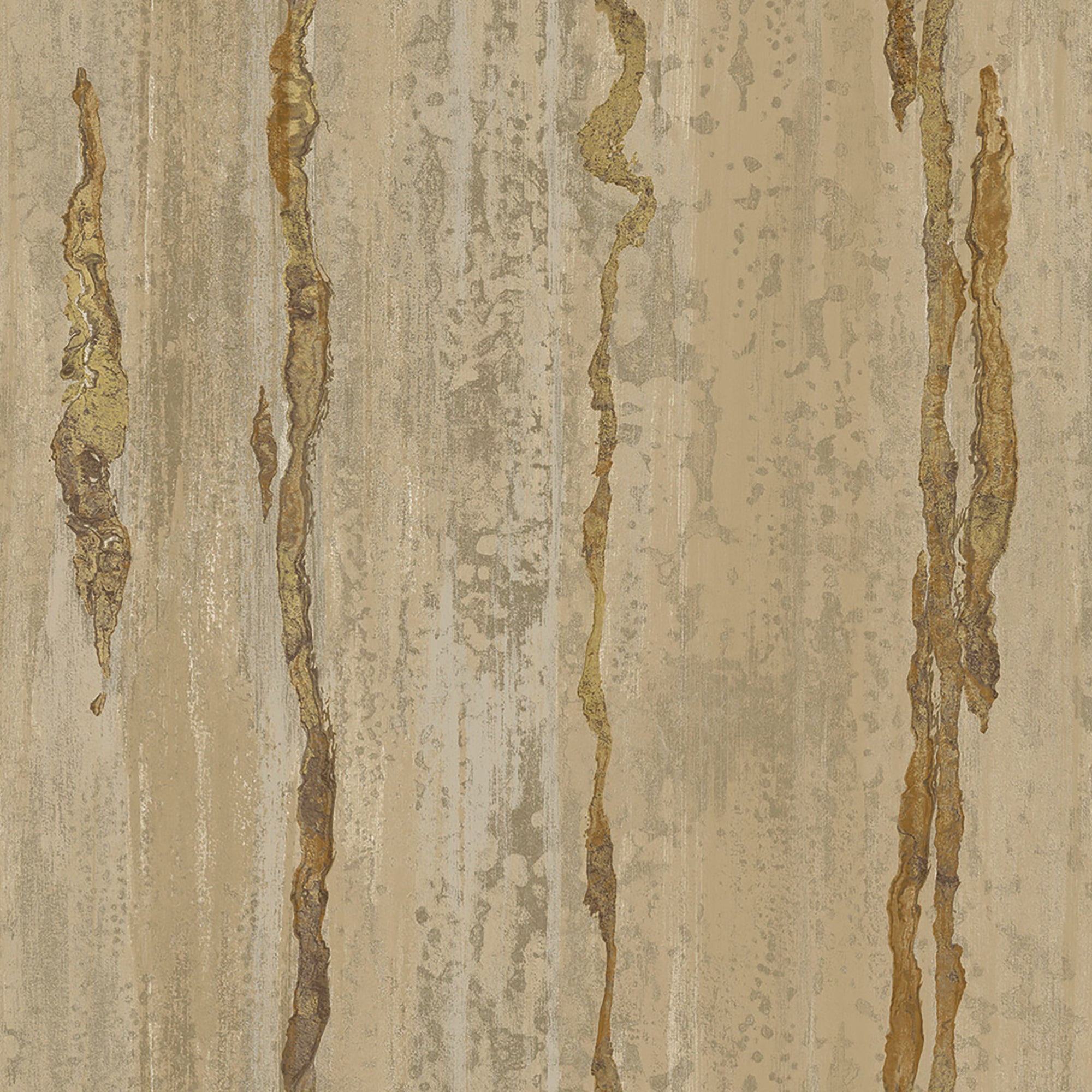49362 Verticale Stratum Gold Wallpaper By Galerie