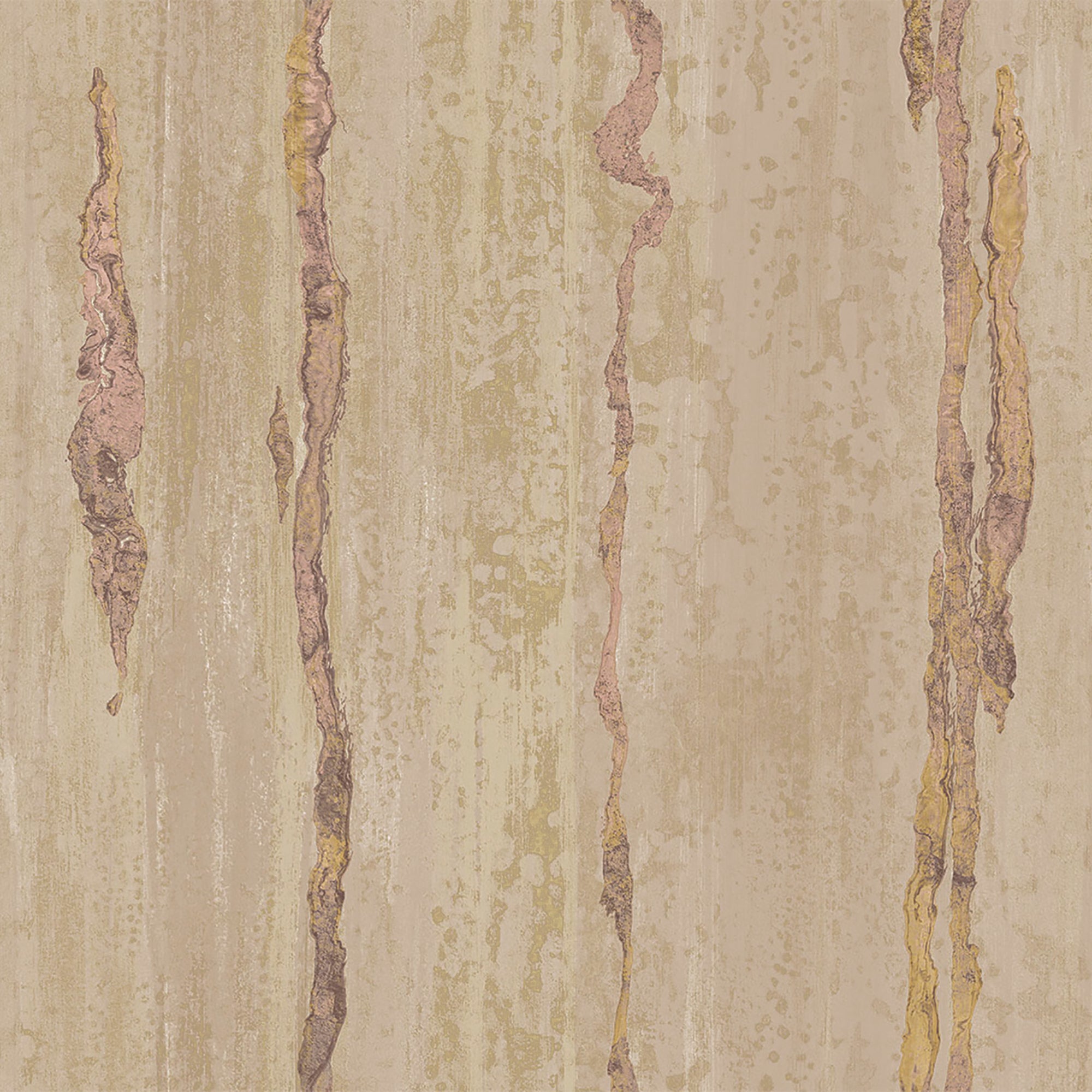 49363 Verticale Stratum Gold Wallpaper By Galerie