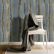49364 Verticale Stratum Blue Wallpaper By Galerie
