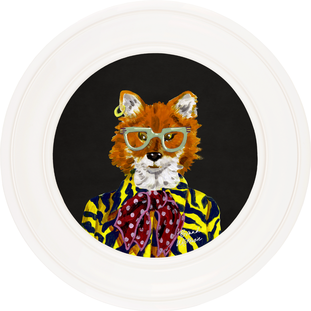 Fine China Todd on Charcoal Black Framed Art Prints by Brand McKenzie