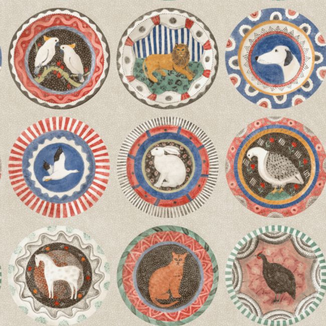 BW45126/1 Robina's Dinner Party Kit Kemp Wallpaper By GP & J Baker