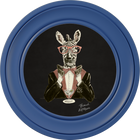 Happy Hour Marty on Charcoal Black Framed Art Prints by Brand McKenzie