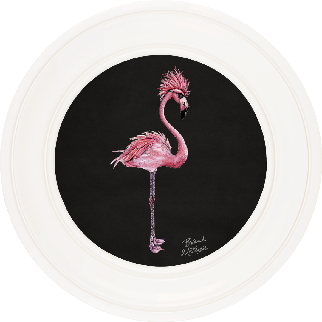 Punk Rocks Fiona on Charcoal Black Framed Art Prints by Brand McKenzie