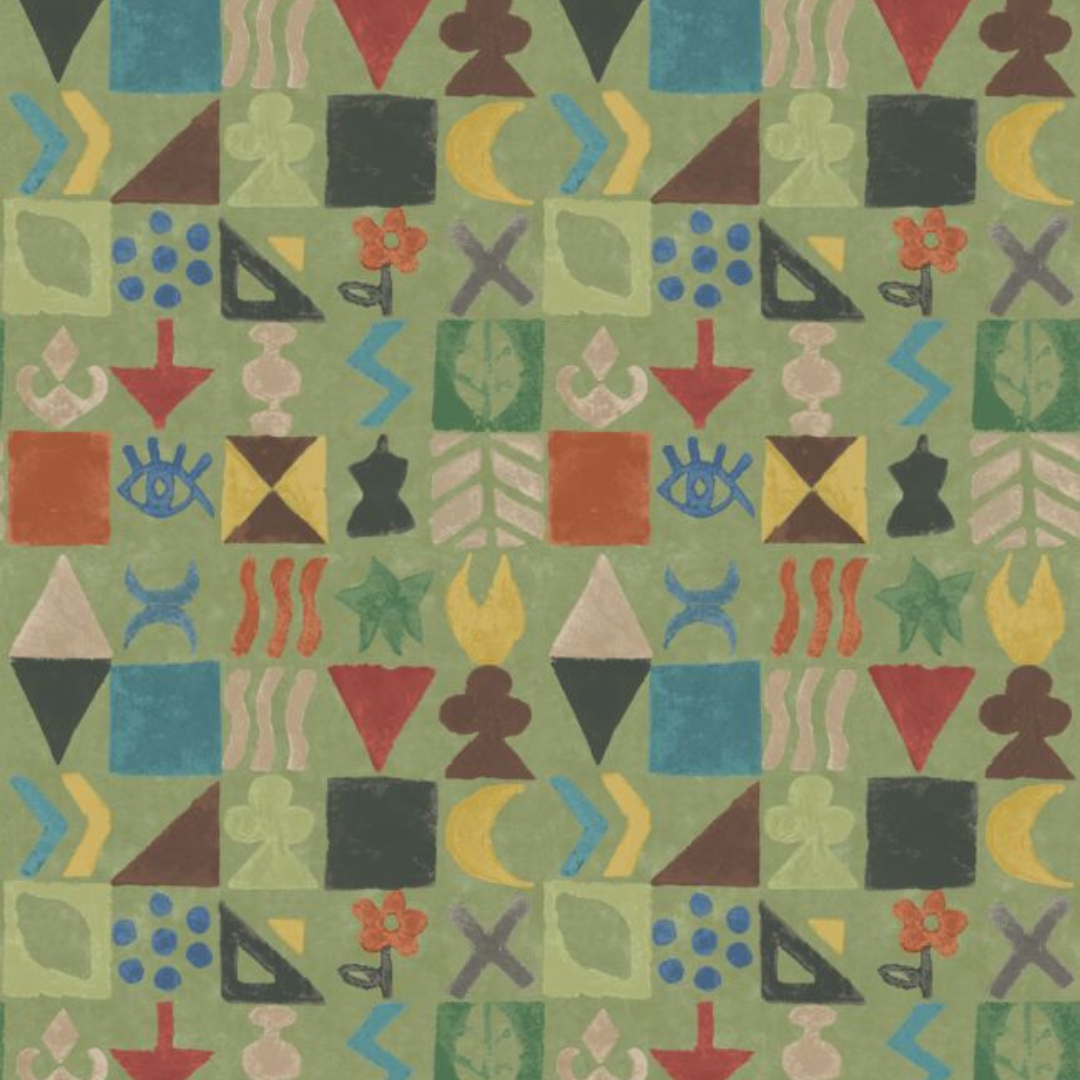 BW45139/3 Potato Print Kit Kemp Wallpaper By GP & J Baker