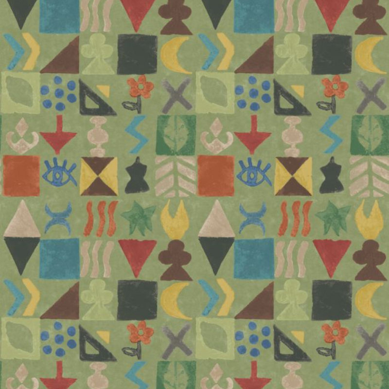 BW45139/3 Potato Print Kit Kemp Wallpaper By GP & J Baker