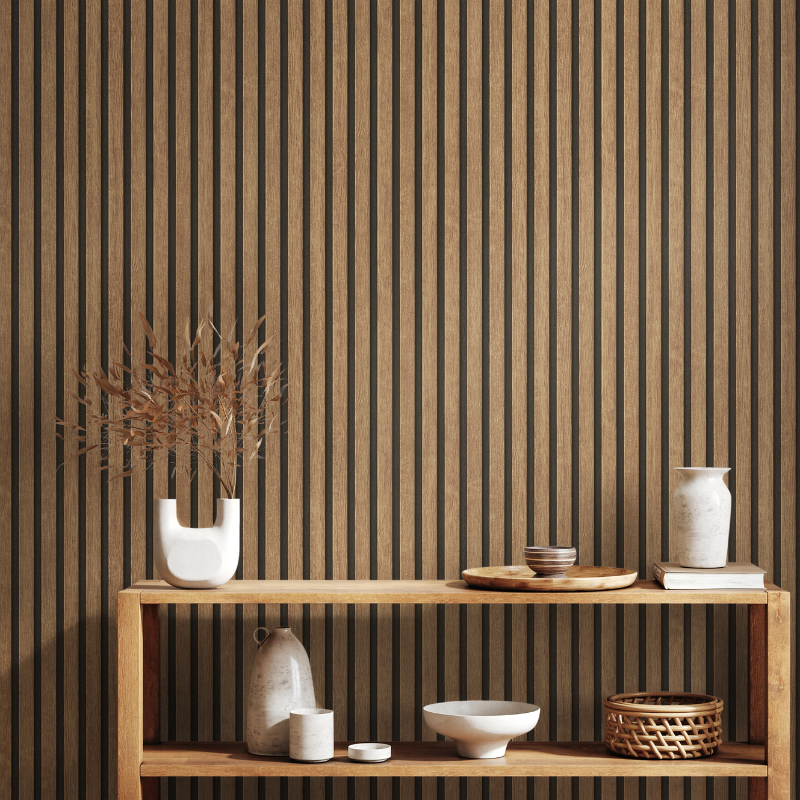 39109-1 Wood Slats Natural Wallpaper by AS Creation
