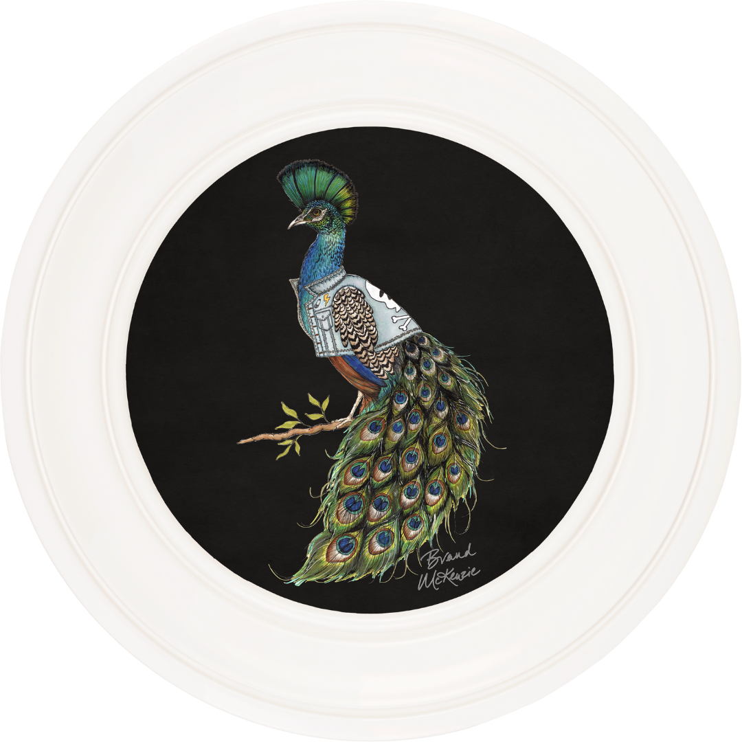 Punk Rocks Prince on Charcoal Black Framed Art Prints by Brand McKenzie