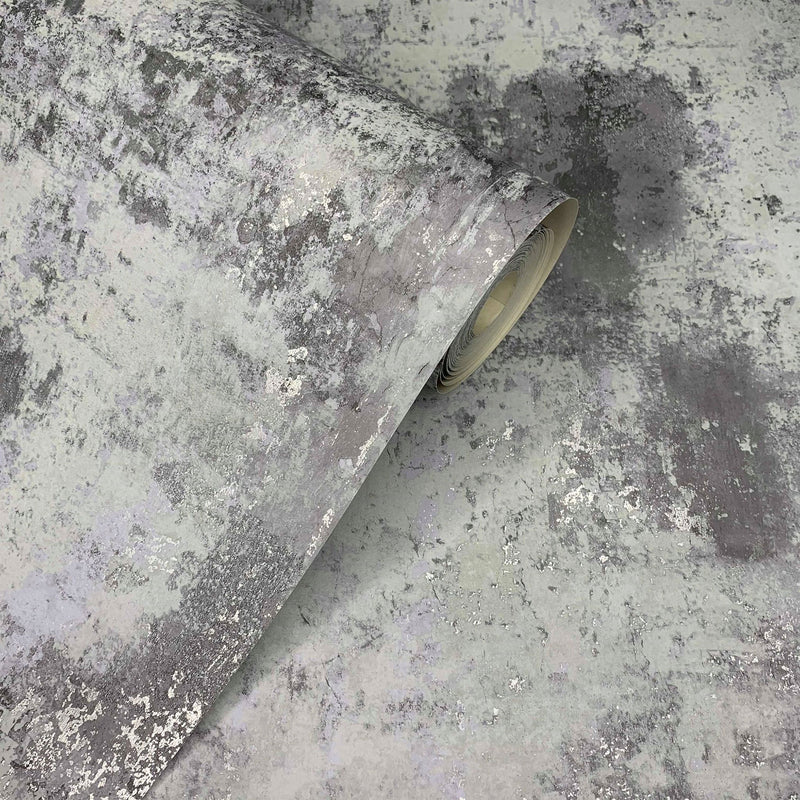 50103 Exposed Metallic Industrial Texture Dark Grey Wallpaper by WallpaperSales Exclusives