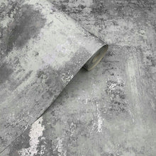 50104 Exposed Metallic Industrial Texture Grey Wallpaper by WallpaperSales Exclusives