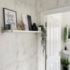 50106 Exposed Metallic Industrial Texture White Wallpaper by WallpaperSales Exclusives