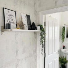 50106 Exposed Metallic Industrial Texture White Wallpaper by WallpaperSales Exclusives